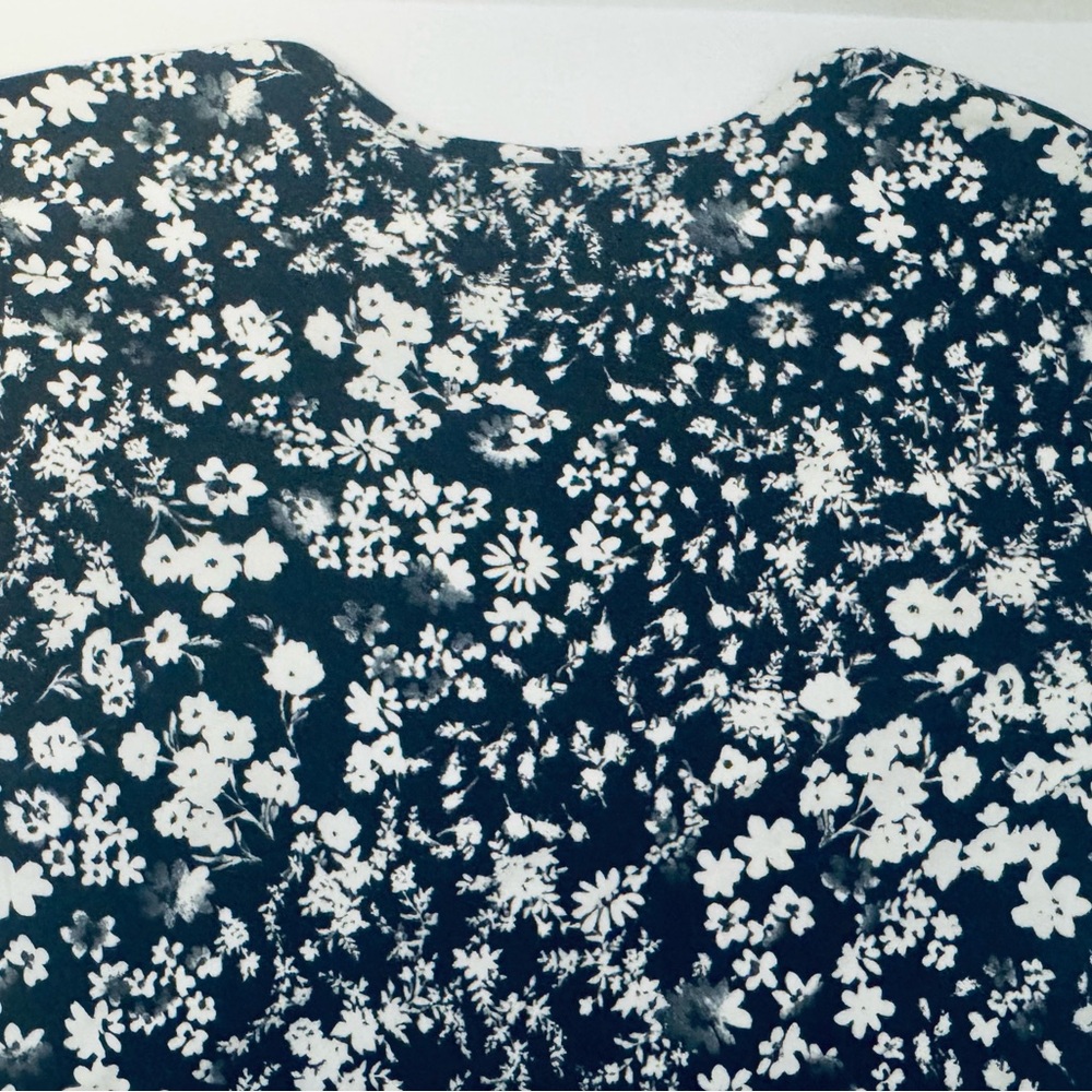 52seven Fit & Flare Maxi Women's Dress Black White Floral Cap Sleeve Size XL - Picture 9 of 14